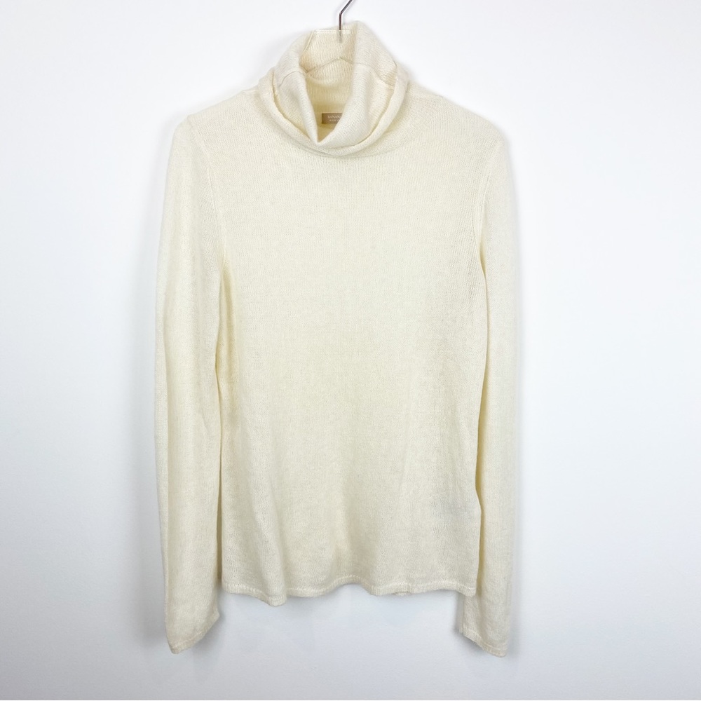 Banana Republic | Italian Yarn Ivory Alpaca Wool Prive Knit Turtleneck